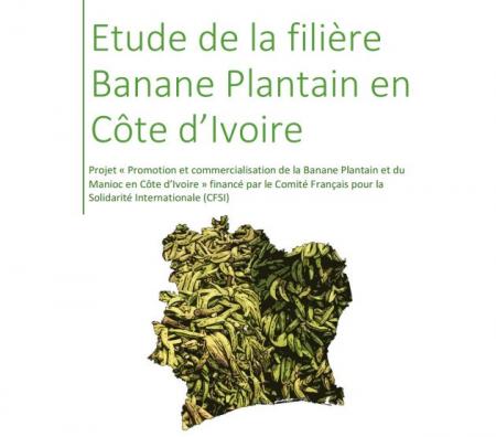 Carte de la Côte d'Ivoire - photo de plantain © Rongead