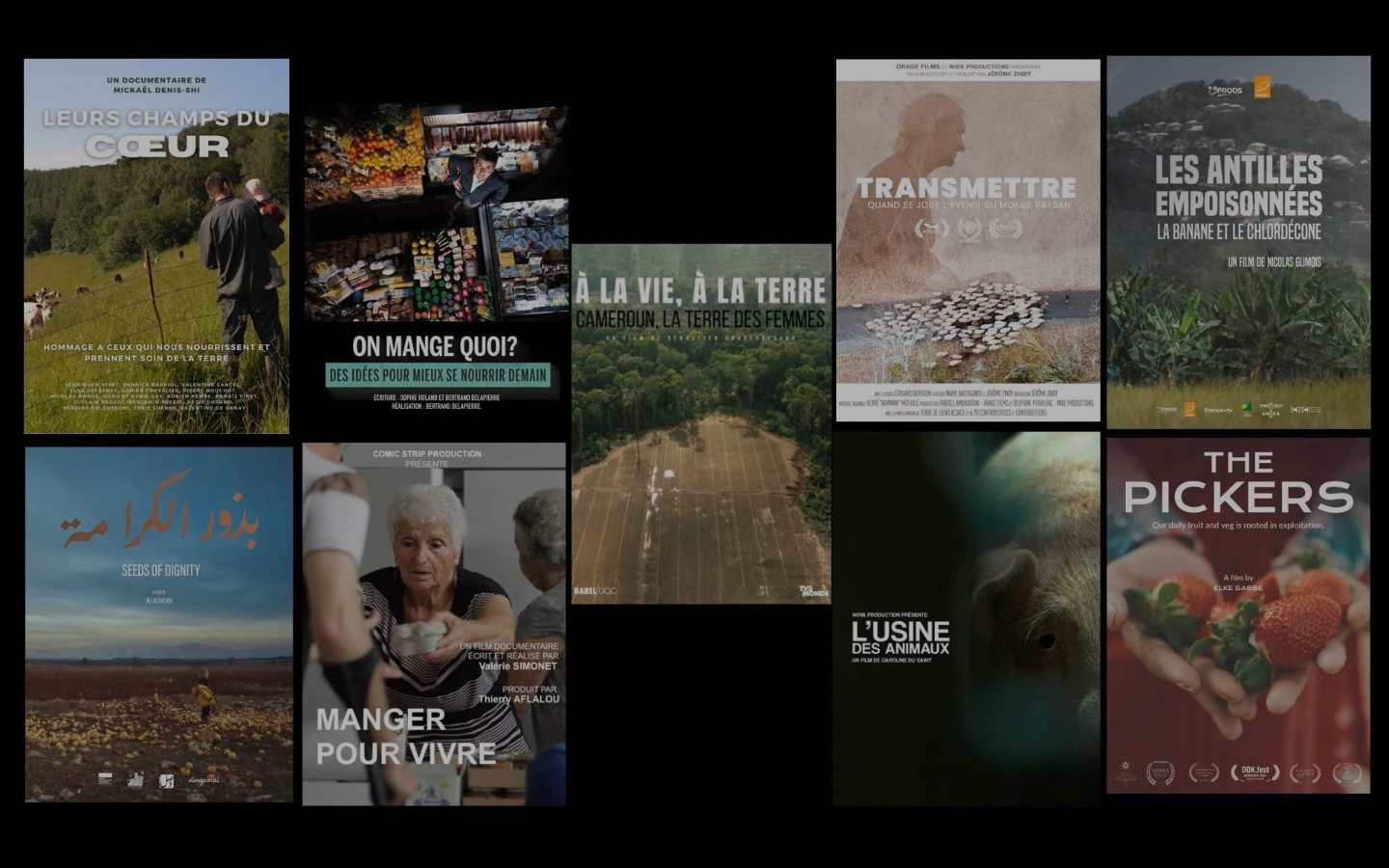 affiches des 9 films de la sélection 2025