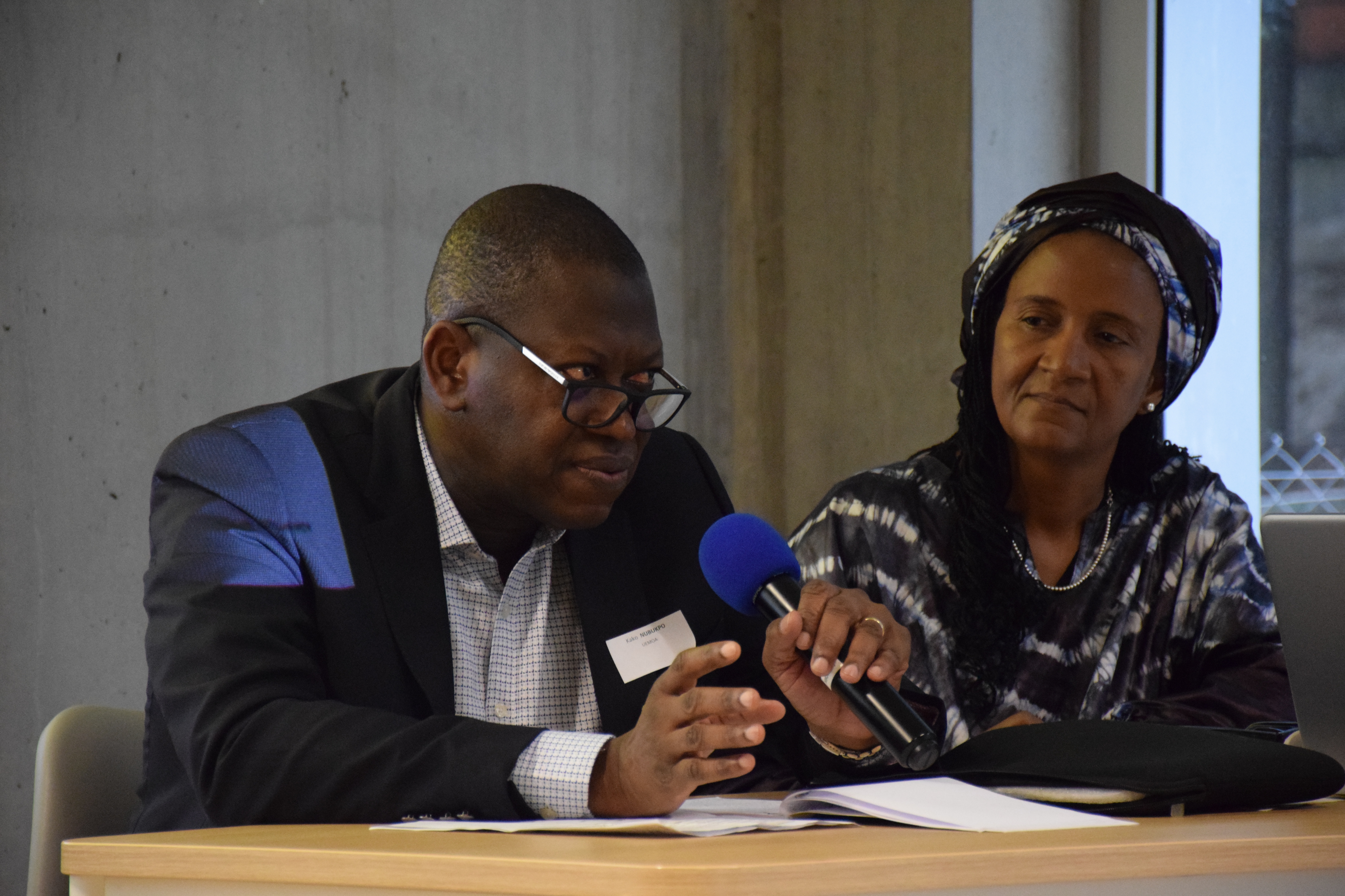 Kako Nubukpo (UEMOA) et Hindatou Hamadou (Apess)  © CFSI