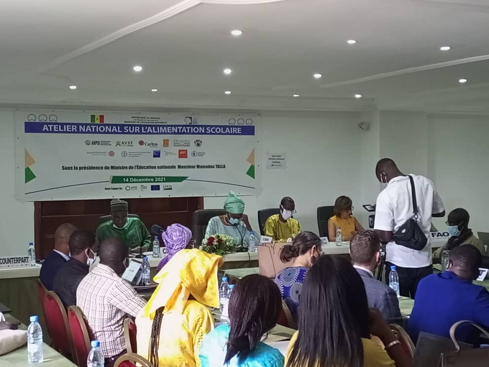 Rencontre alimentation scolaire Sénégal, décembre 2021