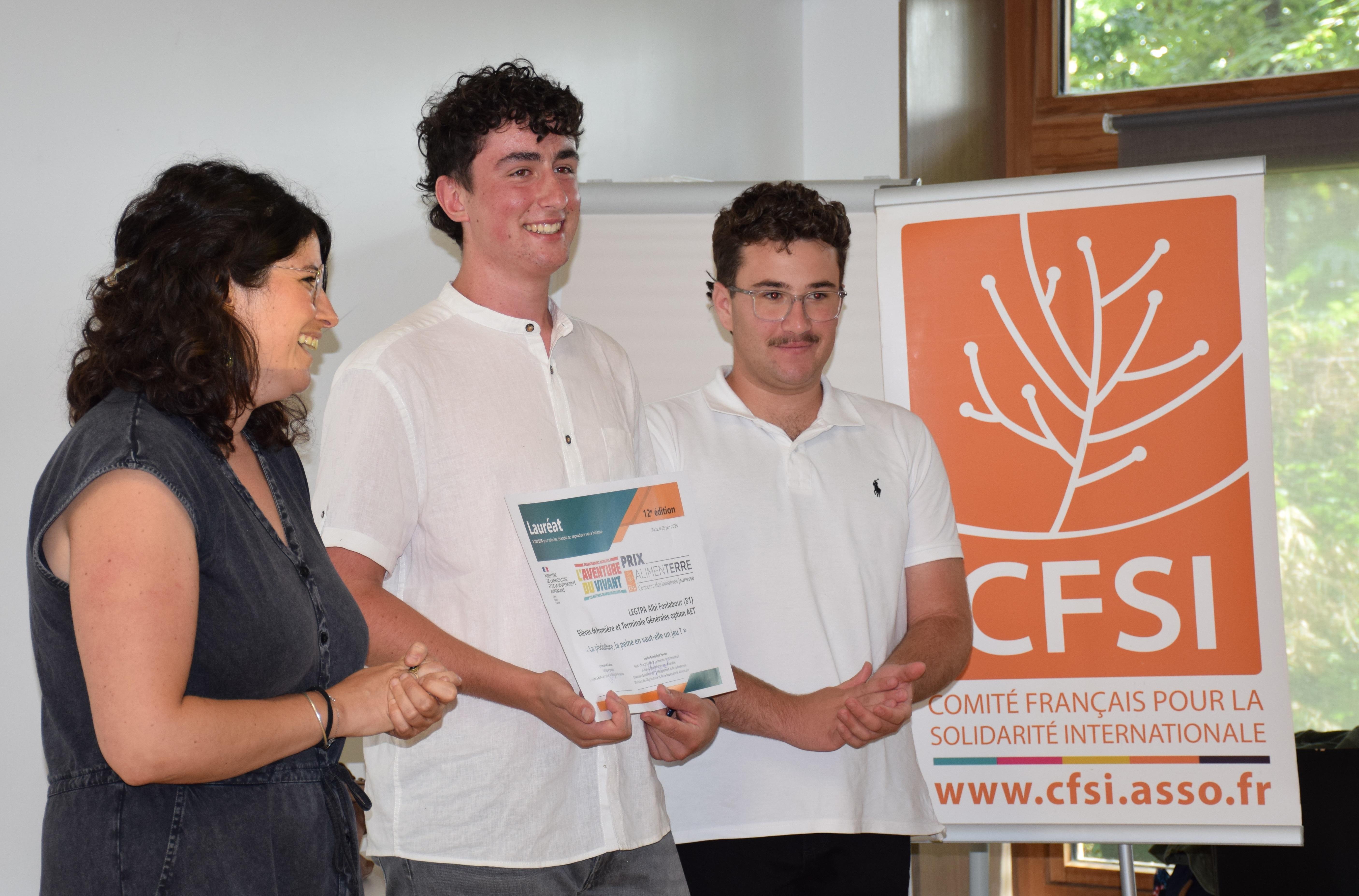 Les élèves du Lycée d'Enseignement Général, Technologique et Professionnel Agricole d'Albi Fonlabour