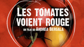 Affiche d'une projection "Les tomates voient rouge"