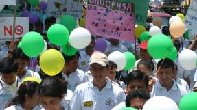 Manifestation contre le traité de libre-échange, Equateur, 2005 © Fanny Darbois