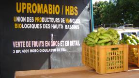 Photo kiosque de vente directe des fruits à Bobo-Dioulasso © Upromabio