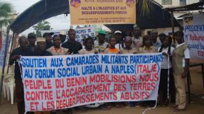 Solidarité internationale contre les accaparements de terre, Bénin 2012 © No-Vox
