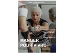 Affiche Manger pour vivre