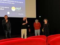 Les intervenants après le film "leurs champs du coeur"
