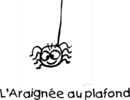 Logo de l'araignée au plafond