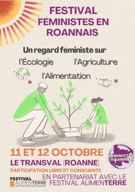 Tract d'invitation au festival Féministes en Roannais
