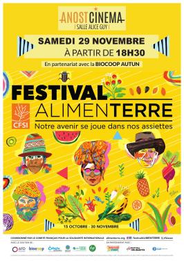 Programme du Festival Alimenterre au cinéma Alice Guy à Anost le samedi 29 novembre 2025