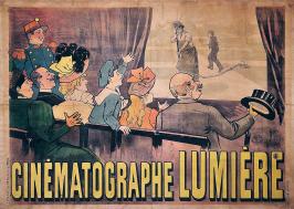 affiche de projection de cinéma des années 1900