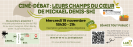 Affiche du ciné débat organisé le 19 novembre par le LAB3S