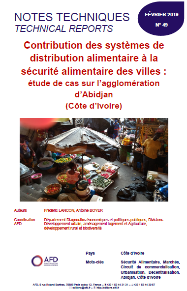 Contribution des systèmes de distribution alimentaire à la sécurité alimentaire des villes : le cas d'Abidjan