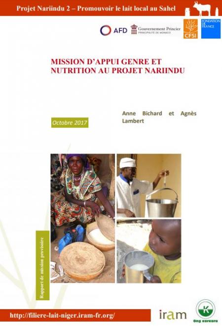 Promouvoir le lait local au Sahel, Projet Nariindu, Iram 2017