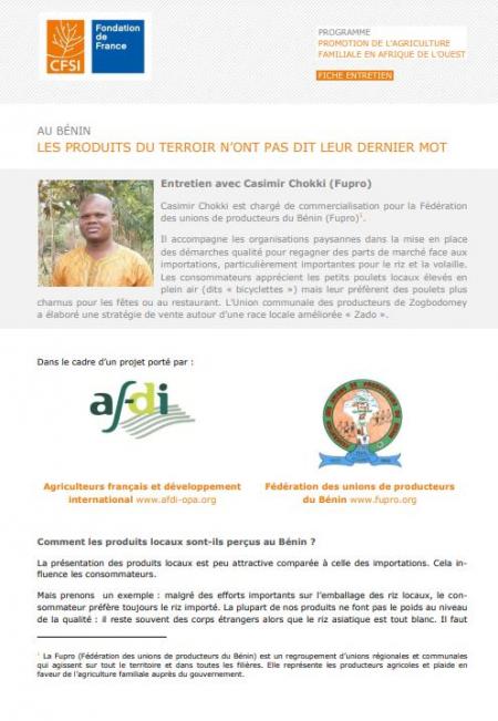 Bénin : Les produits du terroir n'ont pas dit leur dernier mot