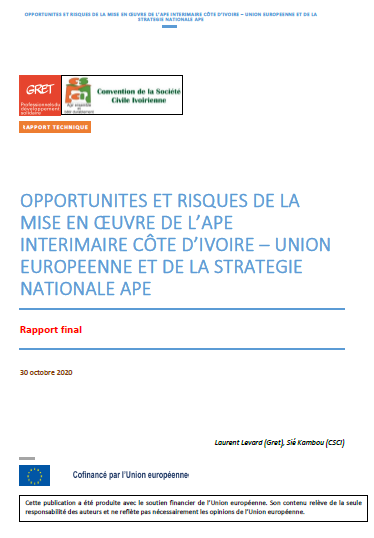 Opportunités et risques de l'Accord de Partenariat Economique Côte d'Ivoire-Union Européenne (Gret)