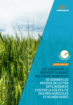 Première de couverture de l'étude de Coordination SUD