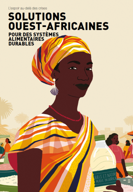 Couverture de la publication solutions ouest-africaines pour des systèmes alimentaires durables © Küoz 