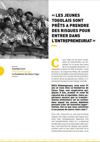Délia Diabangouaya : « Les jeunes Togolais sont prêts à prendre des risques pour entrer dans l'entrepreunariat"