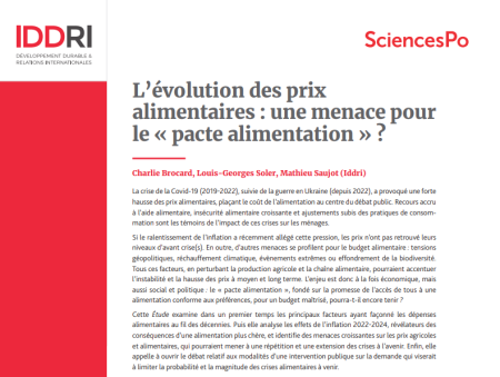 Couverture de l'étude