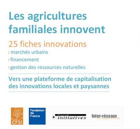 Couverture "Les agricultures familiales innovent"