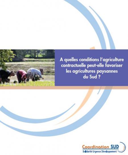 Couverture du rapport de la C2A sur l'agriculture contractuelle