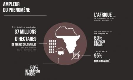 carte accaparement des terres Afrique